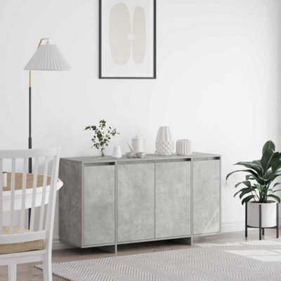 Vidaxl Sideboard Concrete Grey 135 X 41 X 75 Cm Engineered Wood - image 1