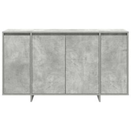 Vidaxl Sideboard Concrete Grey 135 X 41 X 75 Cm Engineered Wood - thumbnail 6
