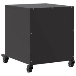 Berkfield Bedside Cabinet Black 36X39X43.5 Cm Steel - thumbnail 8