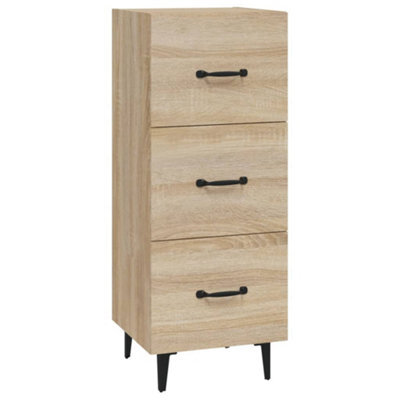 Berkfield Classic Sideboard Sonoma Oak 34.5X34X90 Cm Engineered Wood - image 1