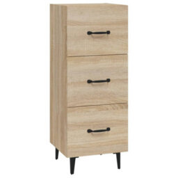 Berkfield Classic Sideboard Sonoma Oak 34.5X34X90 Cm Engineered Wood - thumbnail 1