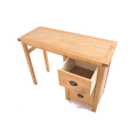 Cabinet Bits Lugo 3 Drawer Desk - Dressing Table Brass Cup Handle - thumbnail 3