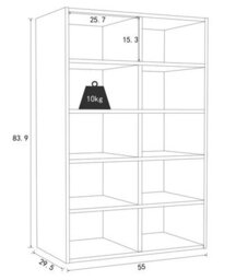 Vcm Shelf Shoe Cabinet Shoe Rack Hinsol M - thumbnail 5
