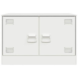 Berkfield Sturdy Tv Cabinet White 67X39X44 Cm Steel - thumbnail 6