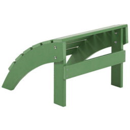 Beliani Green Garden Footstool, Weather-Resistant Matt Slatted (W50 X D43 X H34Cm) - thumbnail 3
