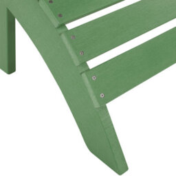 Beliani Green Garden Footstool, Weather-Resistant Matt Slatted (W50 X D43 X H34Cm) - thumbnail 6