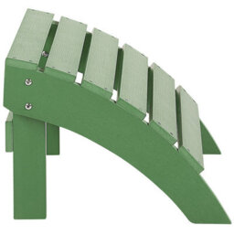 Beliani Green Garden Footstool, Weather-Resistant Matt Slatted (W50 X D43 X H34Cm) - thumbnail 5