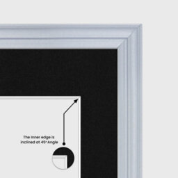 AK Frames 50X20Cm Silver Classic Multi Photo Frame With Black Mount - Holds 4 Apertures (4X) 6X4 Photos - thumbnail 7