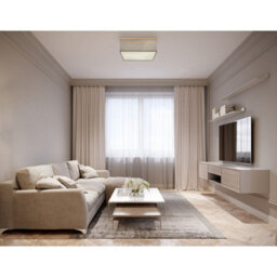 Luminosa Lighting Luminosa Ossi Flush Ceiling Light Matt Black 3X E27 - thumbnail 4