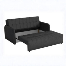 Viva Grand Iv Sofa Bed With Sleeping Function And Bedding Storage Freestanding Upholstered Back 165 98 85Cm Brown - thumbnail 3