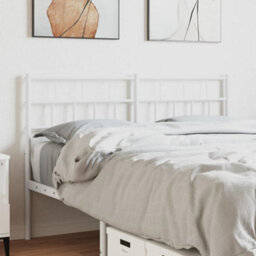 Berkfield Metal Headboard White 135 Cm - thumbnail 1