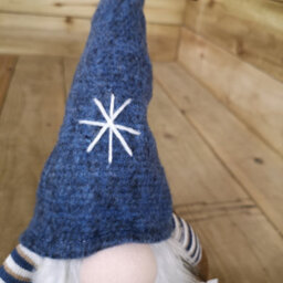 Samuel Alexander 48Cm Tall Christmas Gnome Gonk Nordic Decoration Blue Body Hat Bell Dangly Legs - thumbnail 5