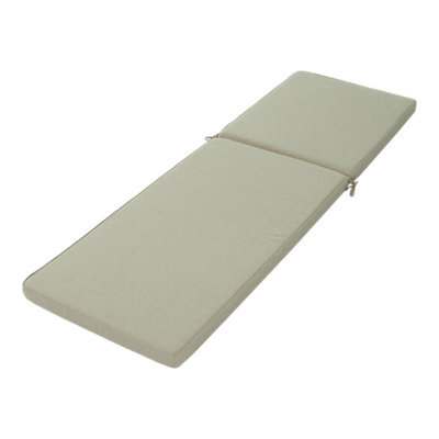 GoodHome Tiga Sand Outdoor Sunlounger Cushion (L)197Cm - image 1
