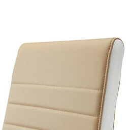 Furniture in Fashion Symphony Taupe And White Faux Leather Dining Chairs In Pair - thumbnail 5