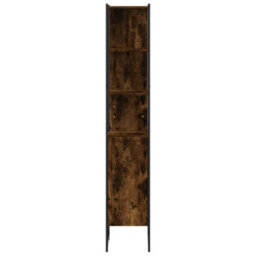 Berkfield Bathroom Cabinet Smoked Oak 33X33X185.5 Cm Engineered Wood - thumbnail 6