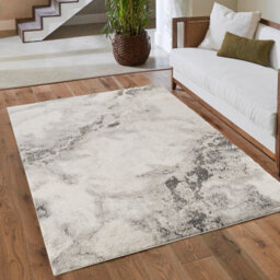 Essence Living Room Area Rug Oragnic Abstract Design Contemporary Hallway Runner Indoor Rug- Grey 120X170 - thumbnail 6
