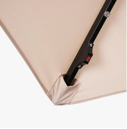 Nustone 3 Metre Round Cantilever Parasol, Patio Umbrella With Uv Protection, Steel Frame And Solar Led Lights - thumbnail 5