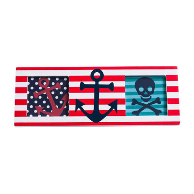 Orsina Versatile Pirate Multi Photo Frame, Functional Picture Frame For Bedroom, Pirate Design Large Photo Frame