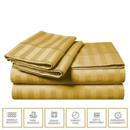 Pamposh Pack Of 4 Premium Reversible Super King Duvet Covers With Zip Closure, Corner Ties & Matching Pillows Soft Easy Care Bedding - thumbnail 5