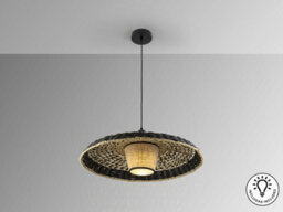 Luminosa Lighting Luminosa Fiji Dome Pendant Ceiling Light Black Xe27 900Lm - Uk Stock - thumbnail 5
