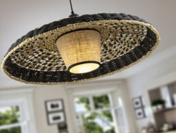 Luminosa Lighting Luminosa Fiji Dome Pendant Ceiling Light Black Xe27 900Lm - Uk Stock - thumbnail 2