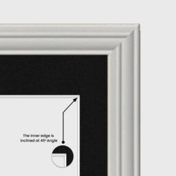 AK Frames 50X20Cm Light Grey Classic Multi Photo Frame With Black Mount - Holds 4 Apertures (4X) 6X4 Photos - thumbnail 7