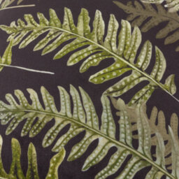 Wylder Kielder Forest Fern Night  Printed Velvet Polyester Filled Cushion - thumbnail 4