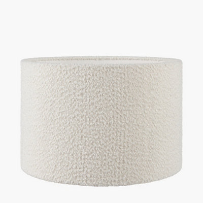 Pacific Lifestyle 30Cm White Boucle Tapered Cylinder Table Lamp Shade Cosy Boho Lampshades - image 1