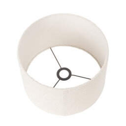 Pacific Lifestyle 30Cm White Boucle Tapered Cylinder Table Lamp Shade Cosy Boho Lampshades - thumbnail 4