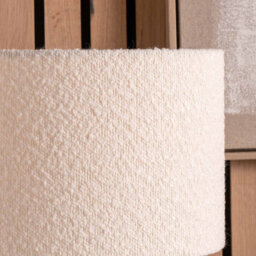 Pacific Lifestyle 30Cm White Boucle Tapered Cylinder Table Lamp Shade Cosy Boho Lampshades - thumbnail 2
