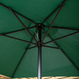 Samuel Alexander 2.7M Green Havana Garden Patio Parasol With Crank Handle - thumbnail 6