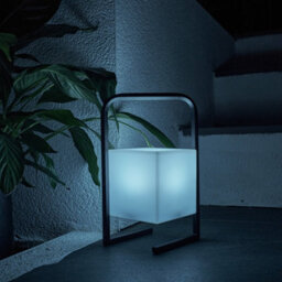 Valuelights Corte Black Metal Table Lamp With Rechargeable Colour Changing Led Shade - thumbnail 5