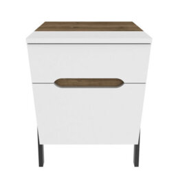 Decorotika Josephine Study Desk Writing Desk White Dark Gray Oak - thumbnail 4