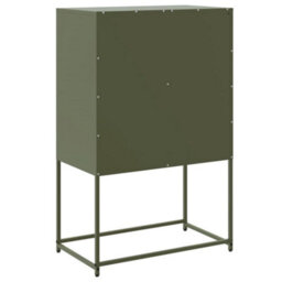 Berkfield Sideboard Olive Green 68.5X38.5X107 Cm Steel - thumbnail 8