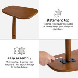MH London Alina Side Table Solid Wood Bedside Table For Living Room And Bedroom - thumbnail 6