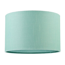 Happy Homewares Designer Emerald Bay Green Textured Linen Fabric Circular Lamp Shade - thumbnail 1