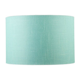 Happy Homewares Designer Emerald Bay Green Textured Linen Fabric Circular Lamp Shade - thumbnail 5
