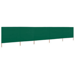 Berkfield 5-Panel Wind Screen Fabric 600X160 Cm Green - thumbnail 2