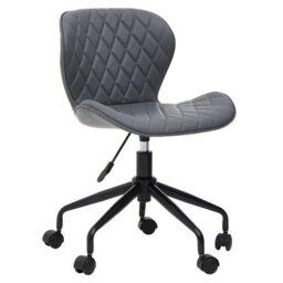 Orsina Ergonomic Grey And Black Home Office Chair, Comfortable Work From Home Chair, Movable Ergonomic Work Chair