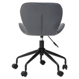 Orsina Ergonomic Grey And Black Home Office Chair, Comfortable Work From Home Chair, Movable Ergonomic Work Chair - thumbnail 5