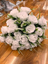 Biznest 2 Bundles Of Artificial Rose Flower Bouquet (48 Head) Bunch Home, Party, Event Décor ( White )