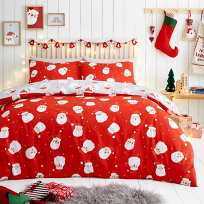 Fusion Happy Santa Easy Care Duvet Cover Set - image 1