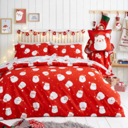 Fusion Happy Santa Easy Care Duvet Cover Set - thumbnail 5