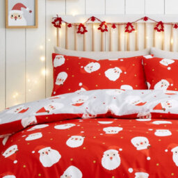 Fusion Happy Santa Easy Care Duvet Cover Set - thumbnail 2