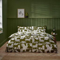 Furn. Herve Reversible Duvet Set, Super King, Green - thumbnail 4