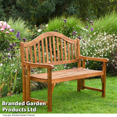Garden Gear Two-Seater Acacia Folding Garden Outdoor Bench - image 1
