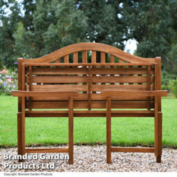 Garden Gear Two-Seater Acacia Folding Garden Outdoor Bench - thumbnail 2