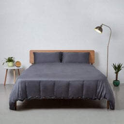 Panda London 100% Bamboo Bedding Duvet Cover Urban Grey - thumbnail 2