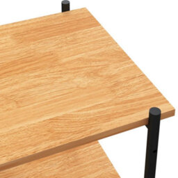 Vidaxl 3-Tier Shelving Unit Black And Oak 80X40X92 Cm - thumbnail 6