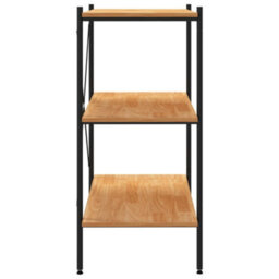 Vidaxl 3-Tier Shelving Unit Black And Oak 80X40X92 Cm - thumbnail 4